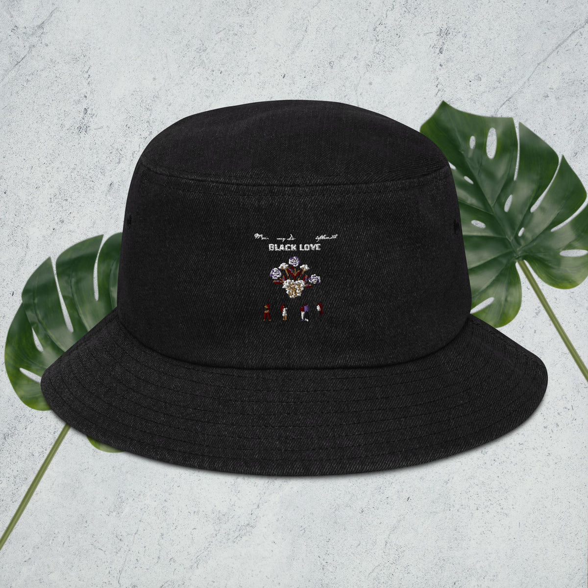 Black Love Denim bucket hat – Trap Blerd Anime Apparel